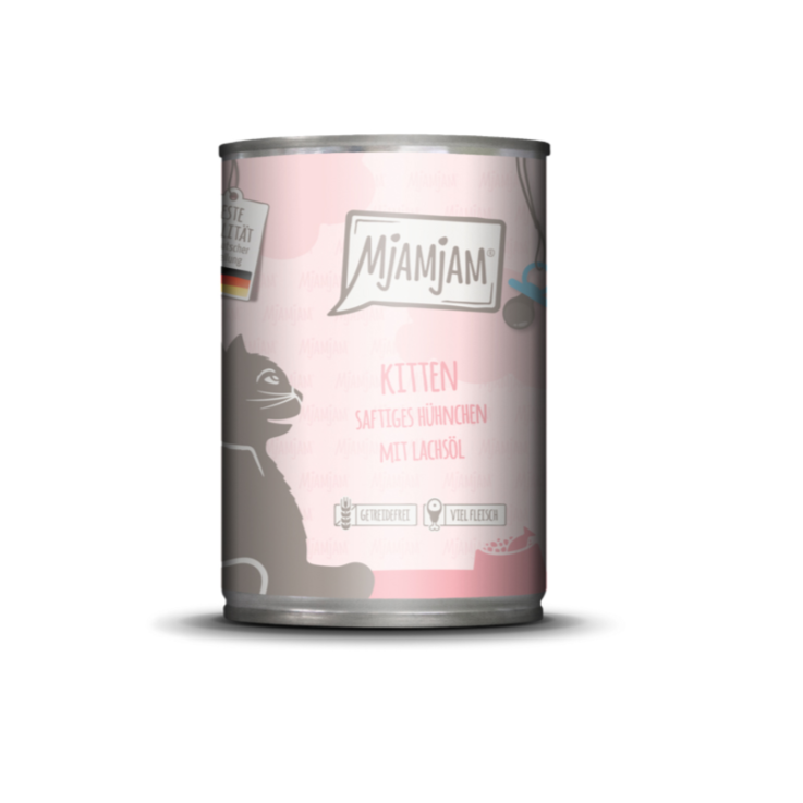 Katzen - Nassfutter MjAMjAM Kitten Hühnchen & Lachsöl