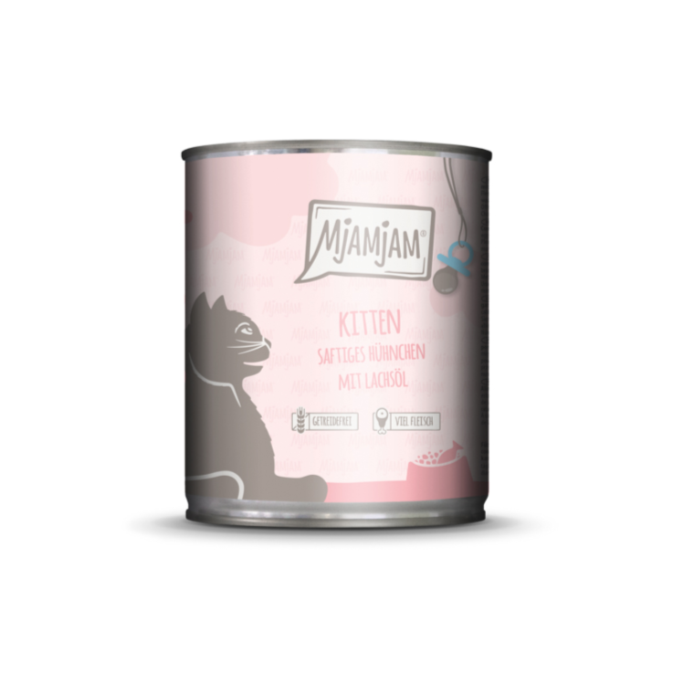 Katzen - Nassfutter MjAMjAM Kitten Saftiges Hühnchen mit Lachsöl