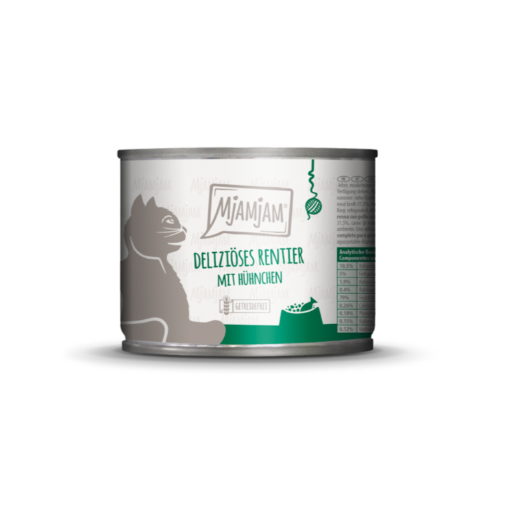Katzen - Nassfutter MjAMjAM Adult Deliziöses Rentier mit Hühnchen an leckeren Möhrchen