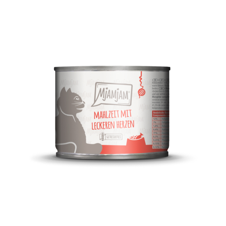 Katzen - Nassfutter MjAMjAM Adult Mahlzeit mit leckeren Herzen