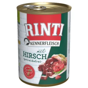 Hunde - Nassfutter RINTI Adult Kennerfleisch mit Hirsch