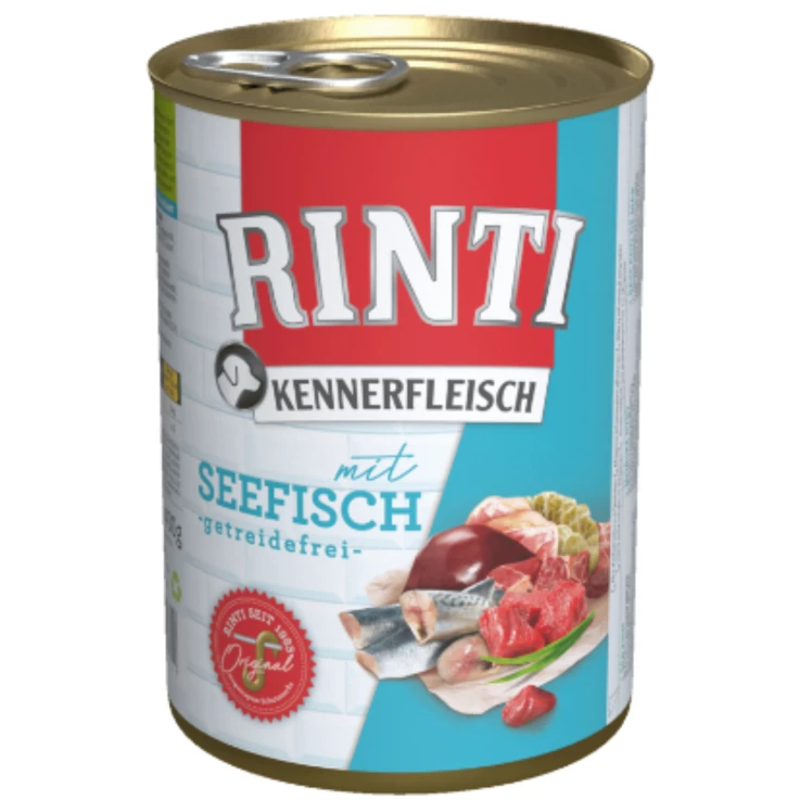 Hunde - Nassfutter RINTI Adult Kennerfleisch mit Seefisch