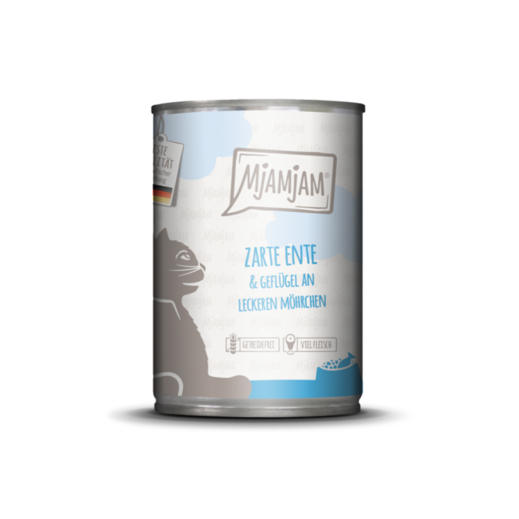 Katzen - Nassfutter MjAMjAM Adult Zarte Ente & Geflügel an leckeren Möhrchen