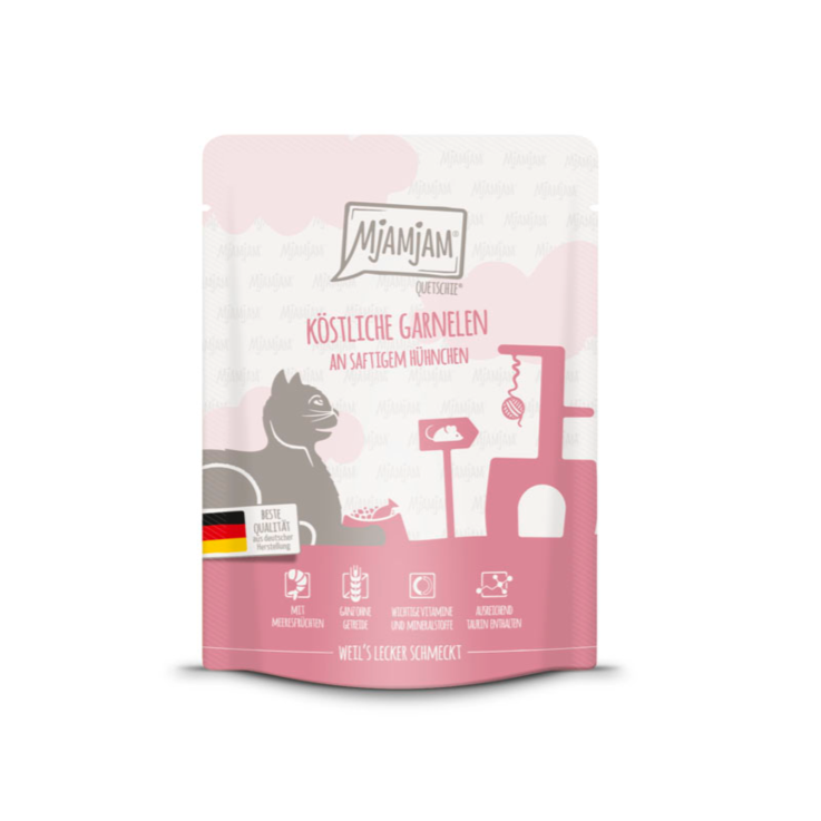 Katzen - Nassfutter MjAMjAM Adult Köstliche Garnelen an saftigem Hühnchen