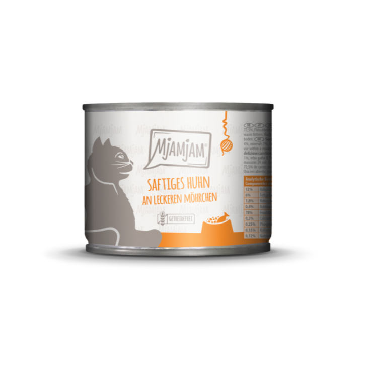 Katzen - Nassfutter MjAMjAM Adult Huhn & Möhrchen