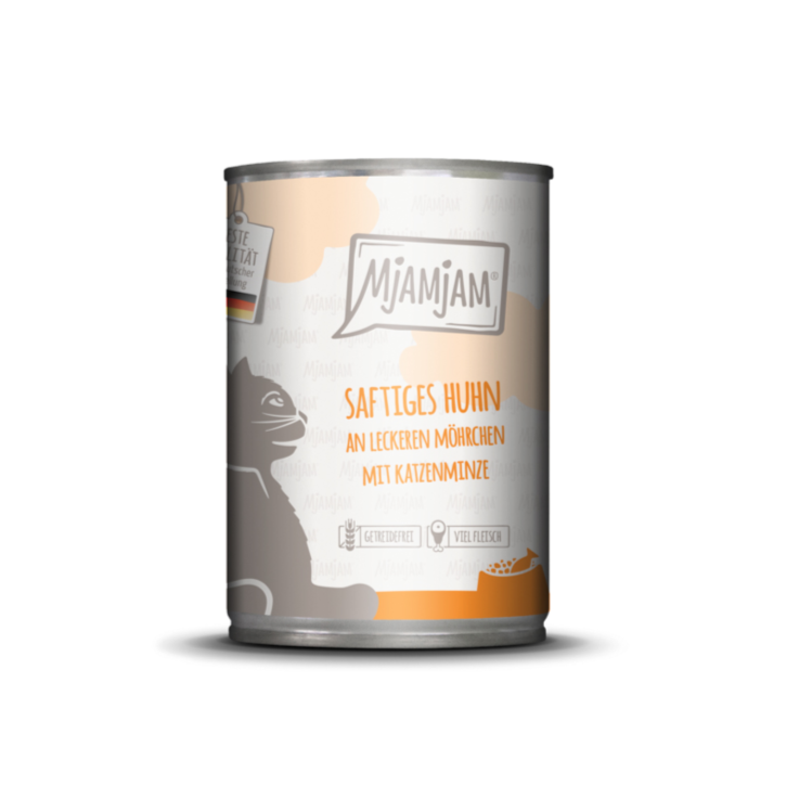 Katzen - Nassfutter MjAMjAM Adult Huhn & Möhrchen