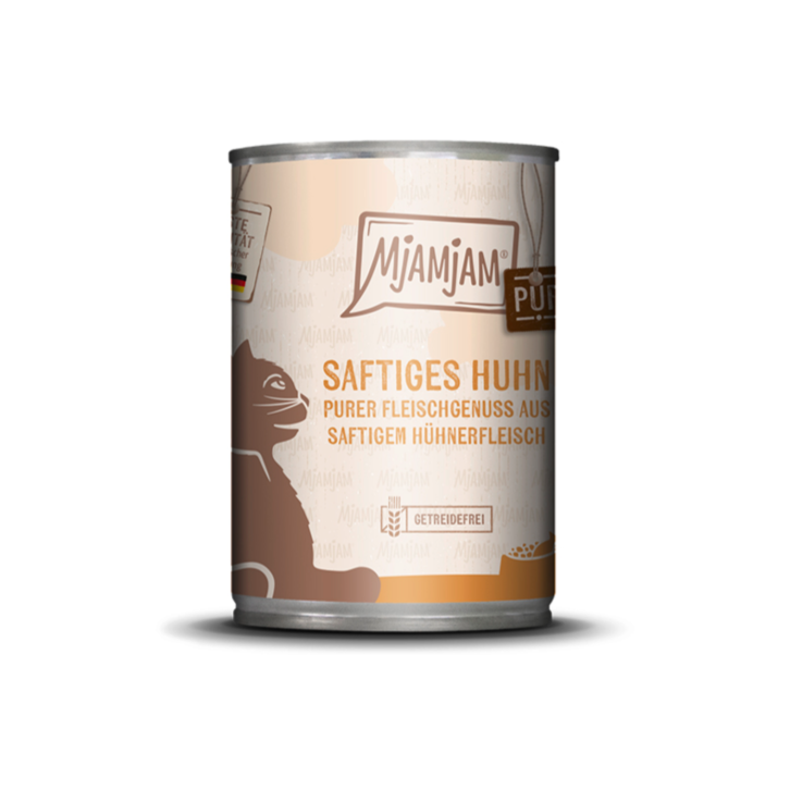 Katzen - Nassfutter MjAMjAM Adult Huhn pur
