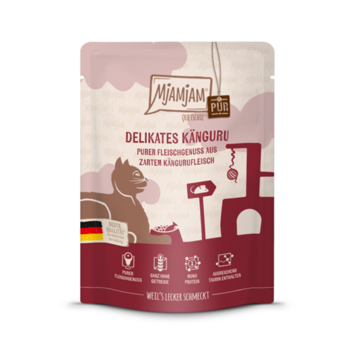 Katzen - Nassfutter MjAMjAM Adult Känguru pur