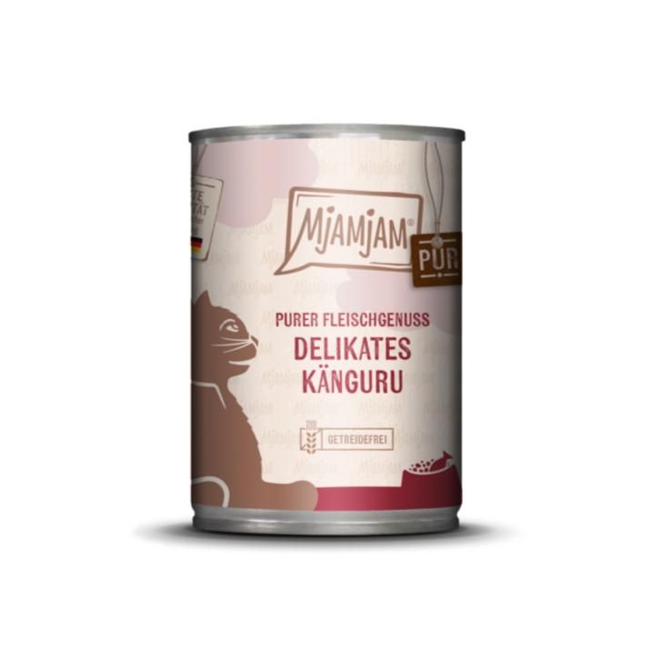 Katzen - Nassfutter MjAMjAM Adult Känguru pur