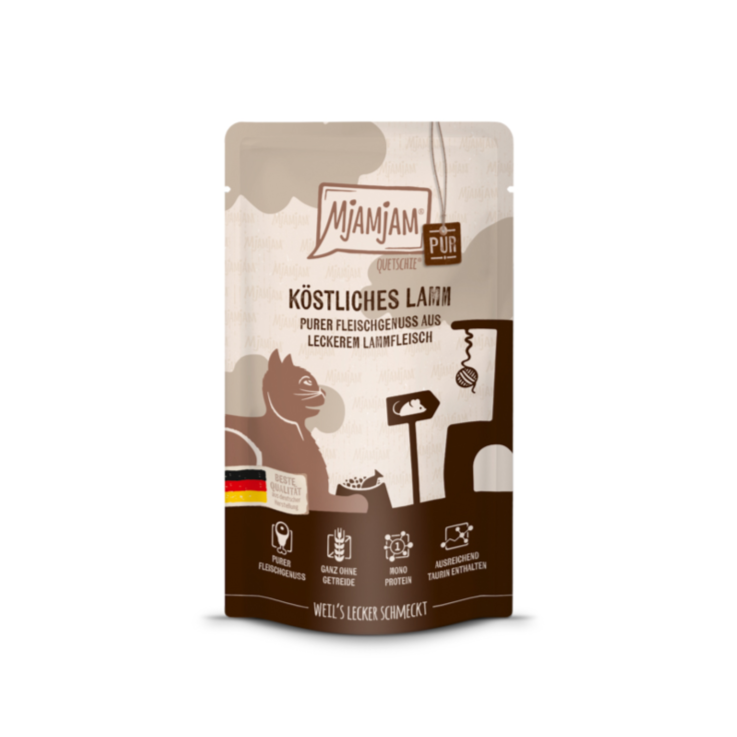 Katzen - Nassfutter MjAMjAM Adult Lamm pur