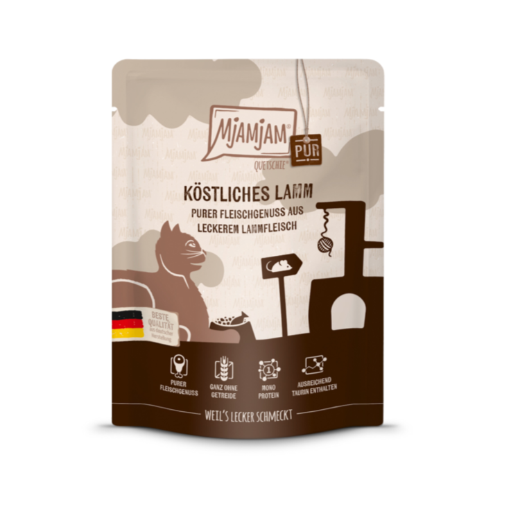 Katzen - Nassfutter MjAMjAM Adult Lamm pur