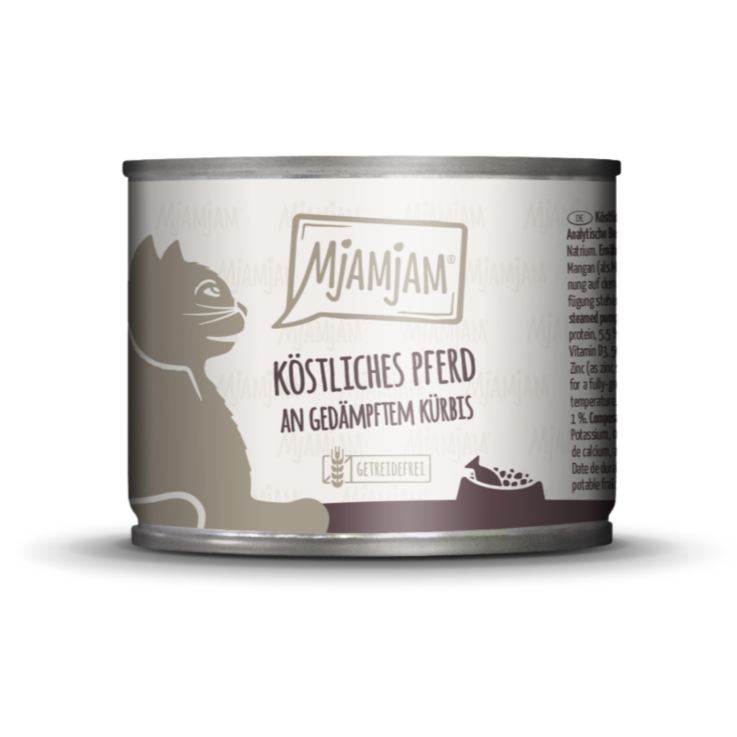 Katzen - Nassfutter MjAMjAM Adult Köstliches Pferd an gedämpftem Kürbis
