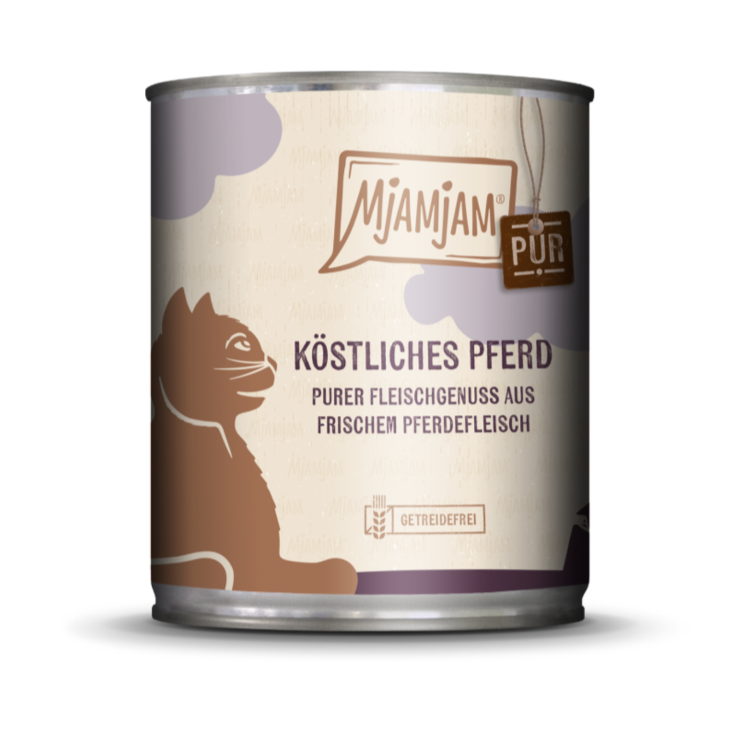 Katzen - Nassfutter MjAMjAM Adult Pferd pur