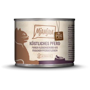 Katzen - Nassfutter MjAMjAM Adult Pferd pur