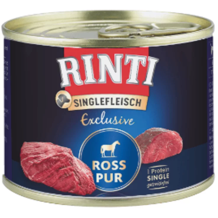 Hunde - Nassfutter RINTI Adult Singlefleisch Exclusive Ross Pur