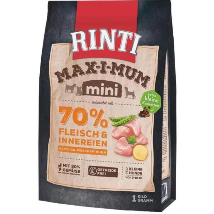 Hunde - Trockenfutter RINTI Adult Max-i-Mum Mini Huhn