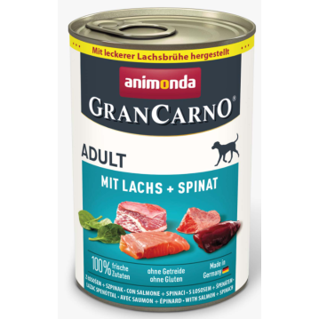 Hunde - Nassfutter ANIMONDA GranCarno Adult Lachs + Spinat