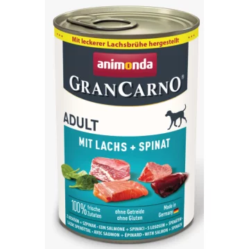 Hunde - Nassfutter ANIMONDA GranCarno Adult Lachs + Spinat