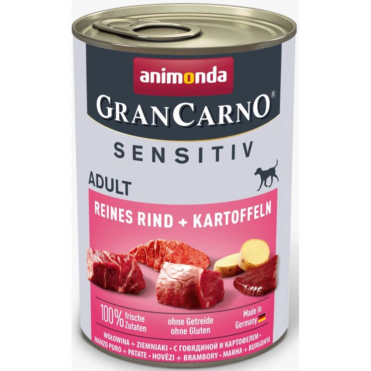 Hunde - Nassfutter ANIMONDA GranCarno Adult Sensitiv Rind + Kartoffel