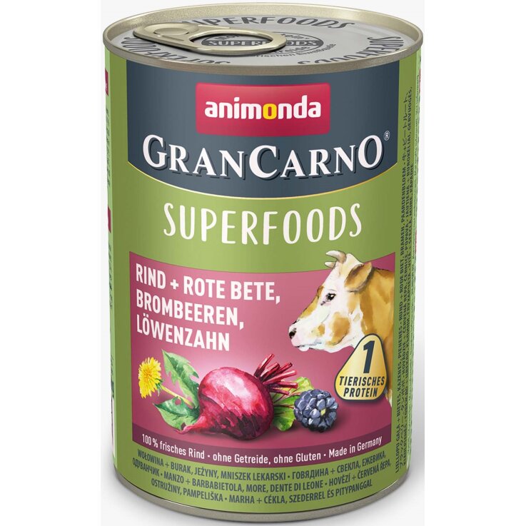 Hunde - Nassfutter ANIMONDA GranCarno Adult Superfoods Rind