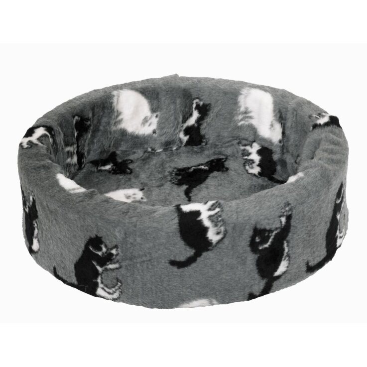 NOBBY Plüschbett "Katzen", grau