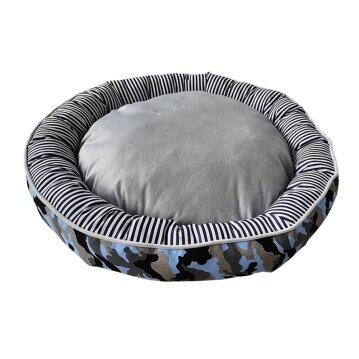NOBBY Komfortbett Donut "ELIO", blau camouflage