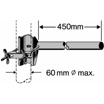 KATHREIN ZTA 11 Mastausleger, L: 450 mm
