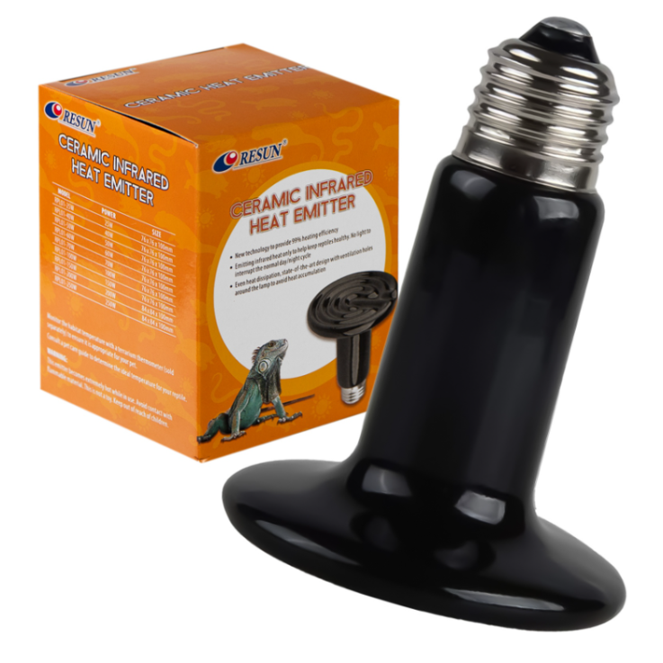 Keramischer Infrarot Wärmestrahler schwarz 150 W