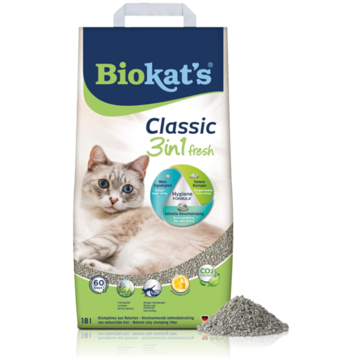 BIOKAT´S Classic Fresh 3 in 1 Katzenstreu mit Frühlingsduft