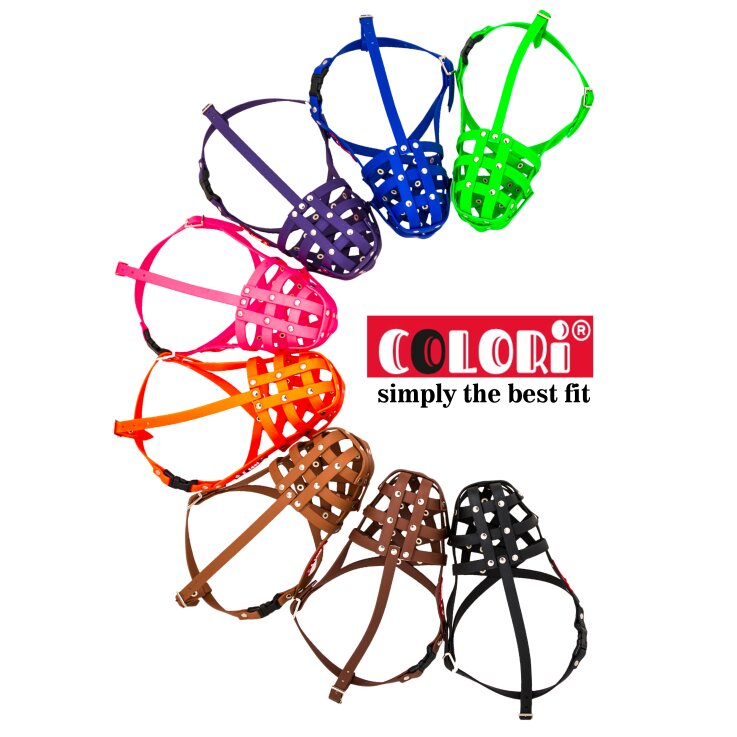 Muzzleking COLORI Biothane-Maulkorb, Boxer