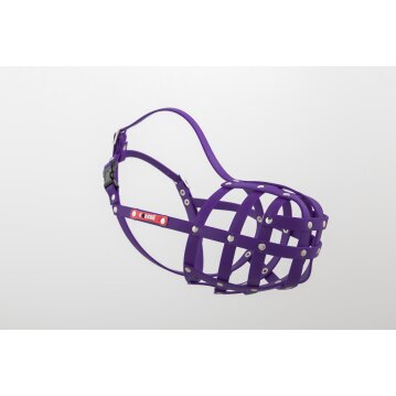 Muzzleking COLORI Biothane-Maulkorb, violett, Rottweiler...