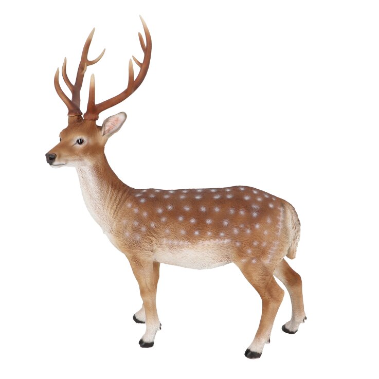 ESSCHERT DESIGN Deko - Figur Stehender Sikahirsch, L