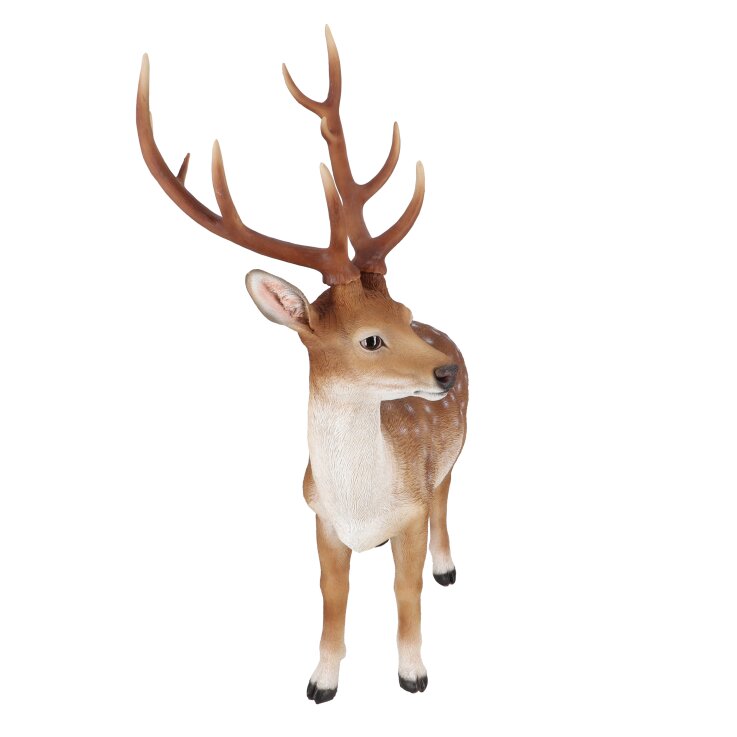 ESSCHERT DESIGN Deko - Figur Stehender Sikahirsch, L