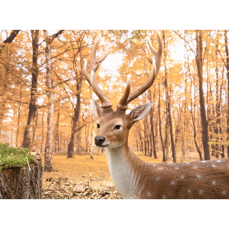 ESSCHERT DESIGN Deko - Figur Stehender Sikahirsch, L