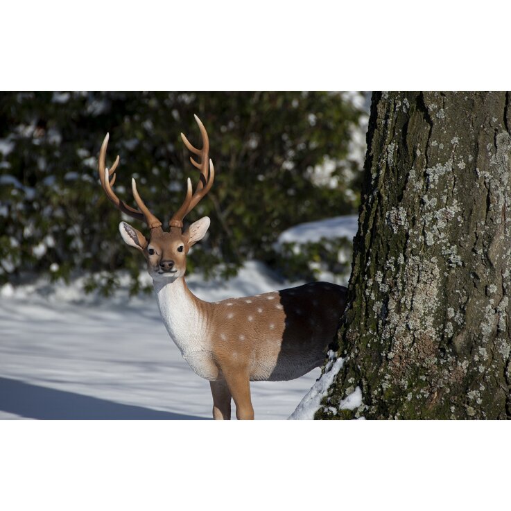 ESSCHERT DESIGN Deko - Figur Stehender Sikahirsch, L