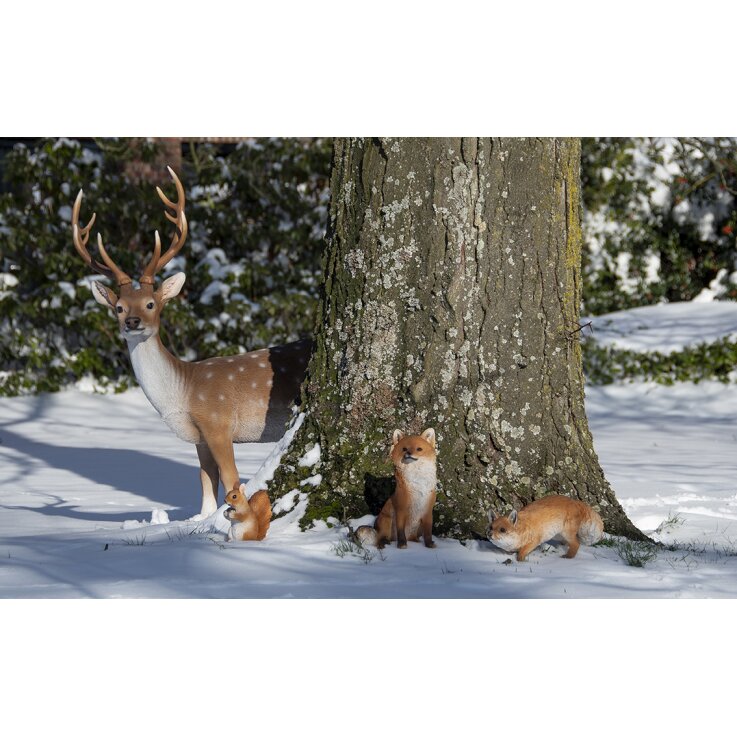 ESSCHERT DESIGN Deko - Figur Stehender Sikahirsch, L