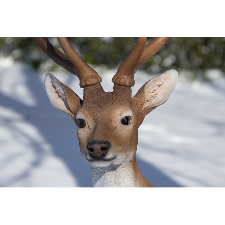 ESSCHERT DESIGN Deko - Figur Stehender Sikahirsch, L