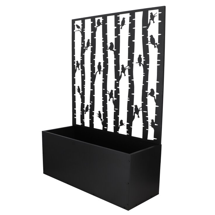 ESSCHERT DESIGN Blumenkasten mit Pflanzengitter im Vogeldesign