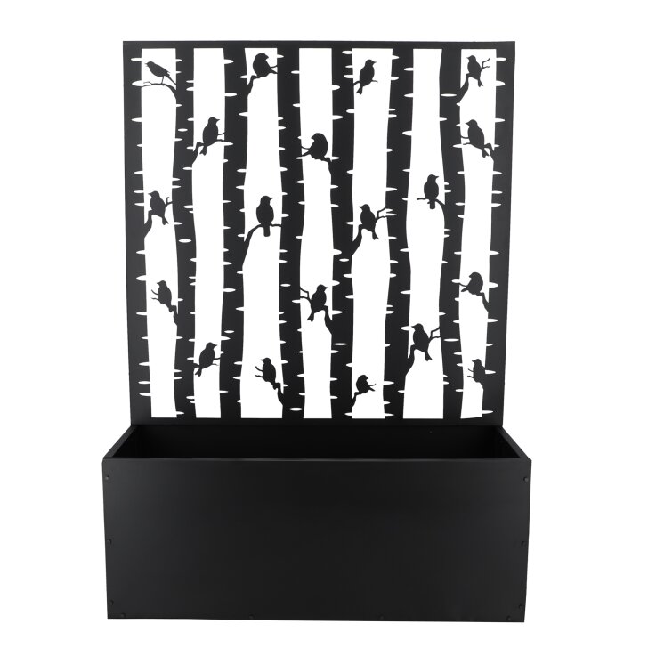 ESSCHERT DESIGN Blumenkasten mit Pflanzengitter im Vogeldesign