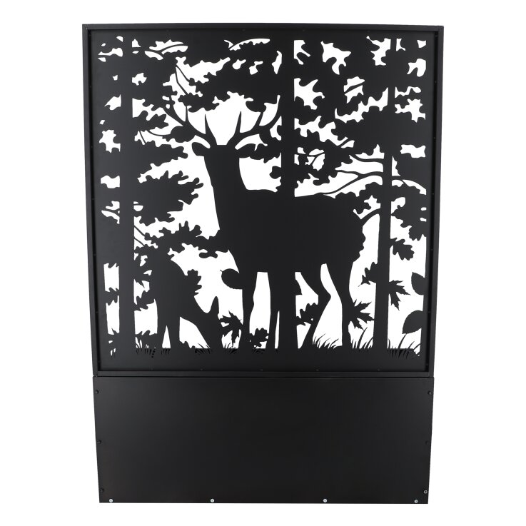 ESSCHERT DESIGN Blumenkasten mit Pflanzengitter im Hirschdesign