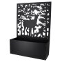 ESSCHERT DESIGN Blumenkasten mit Pflanzengitter im Hirschdesign