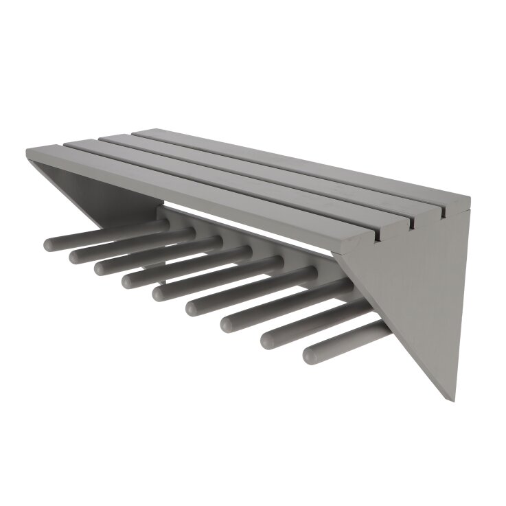 ESSCHERT DESIGN Wandstiefelhalter aus Holz, grau