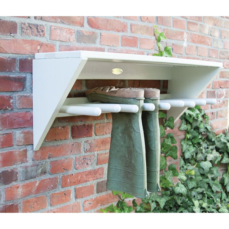 ESSCHERT DESIGN Wandstiefelhalter aus Holz, grau