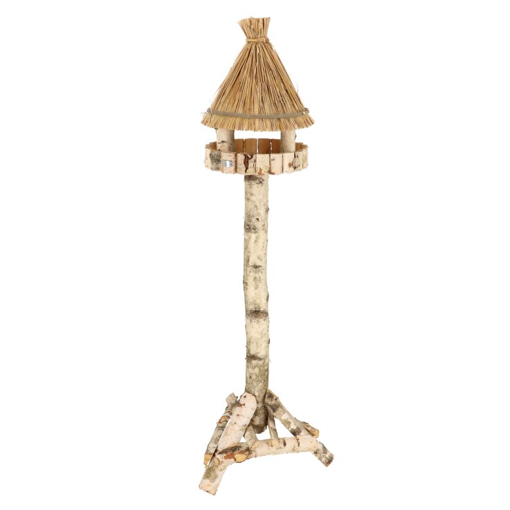 ESSCHERT DESIGN Birken - Futterhaus auf Ständer, rund