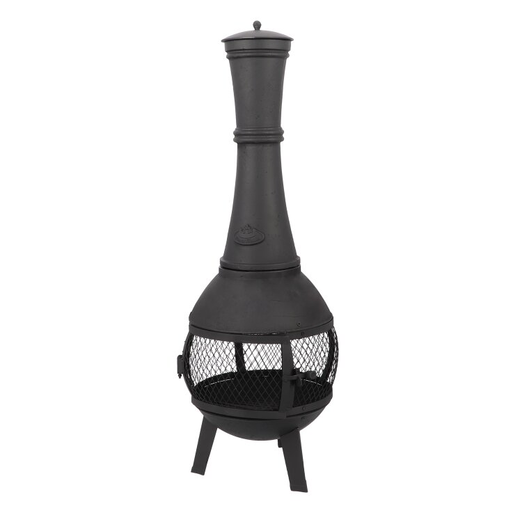 ESSCHERT DESIGN Terrassenofen aus Gusseisen mit Gitter