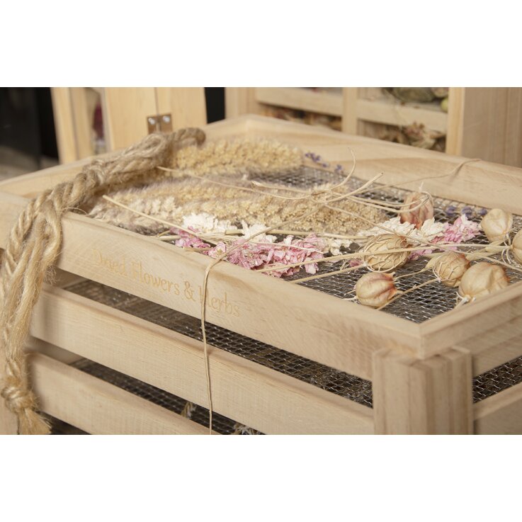 ESSCHERT DESIGN Blumen- und Kräutertrocknungsstand aus Kiefernholz