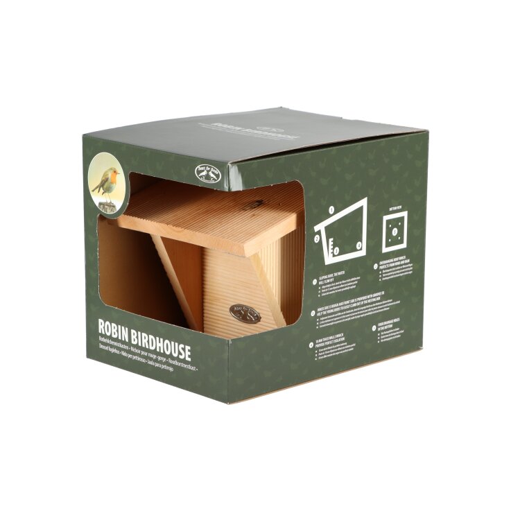 ESSCHERT DESIGN Nistkasten für Rotkehlchen in Geschenkbox