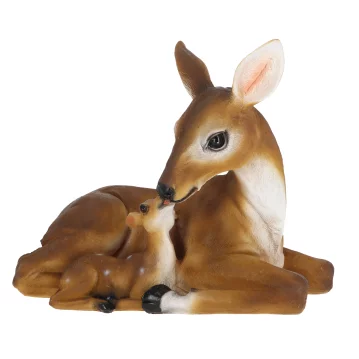 ESSCHERT DESIGN Deko - Figur Liegendes Reh mit Kitz