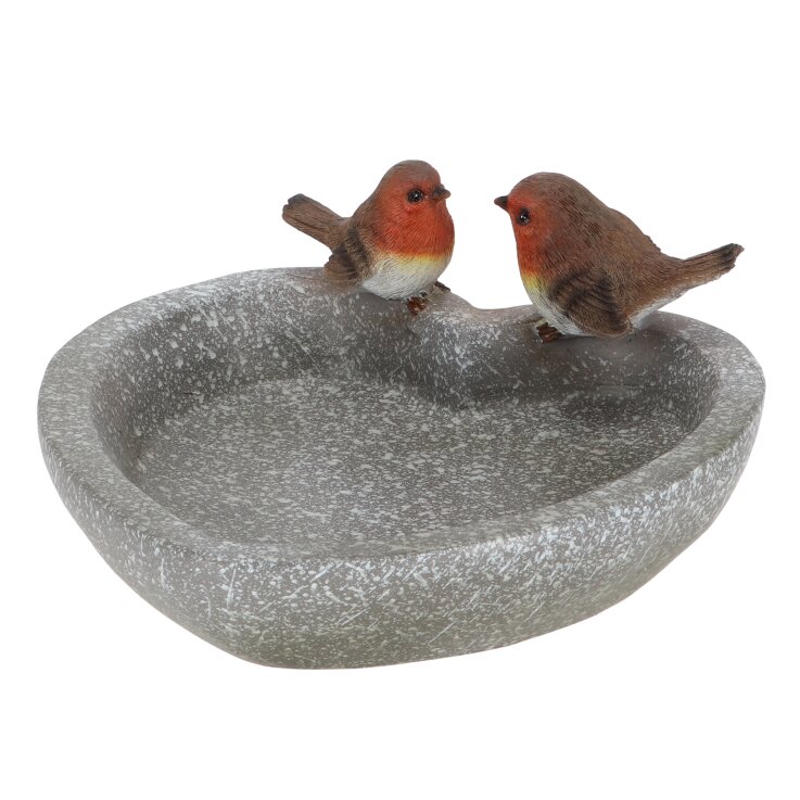 ESSCHERT DESIGN Herzförmiges Vogelbad