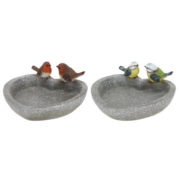 ESSCHERT DESIGN Herzf&ouml;rmiges Vogelbad